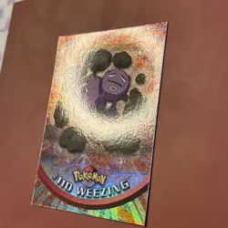 Topps Pokemon Foil Weezing #110 1998 Series 2 TV Animation Rainbow Foil - Image 5
