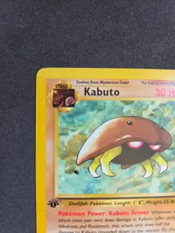 Pokemon TCG 1st Edition Kabuto 50/62 Fossil Set Non Holo WOTC VTG 1999 LP - Image 3