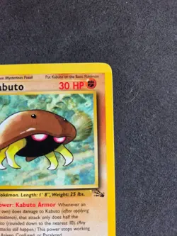 Pokemon TCG 1st Edition Kabuto 50/62 Fossil Set Non Holo WOTC VTG 1999 LP - Image 4