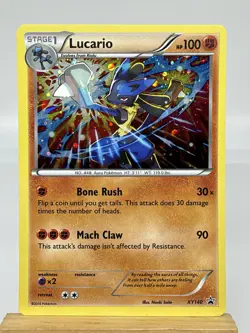 Pokemon TCG Lucario Holo XY140 XY Black Star Promo NM - Image 1