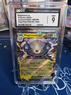 Magnezone ex 065/198 2023 Scarlet & Violet Play! Pokemon Prize Pack CGC 9 - Image 1