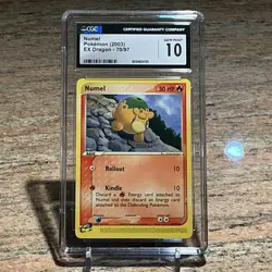 Pokemon Numel 2003 EX Dragon 70/97 CGC 10 - Image 1