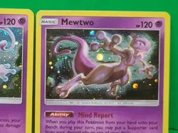 Pokemon TCG Mewtwo SM214 & SM77 Sun & Moon Black Star Promo Cosmos Holo NM-MINT - Image 5