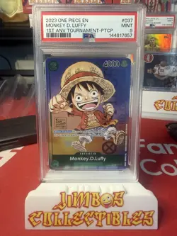 One Piece Monkey D. Luffy P-037 1st Anniversary Tournament Stamped Promo Foil - Image 1