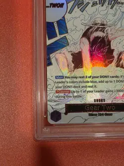 2025 ONE PIECE OP11-A FIST OF DIVINE SPEED ALTERNATE ART #080 GEAR TWO PSA 10 - Image 5