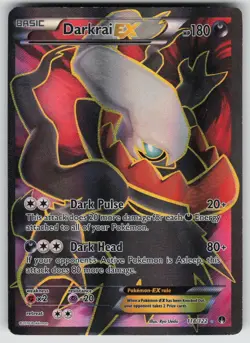 Darkrai EX 118/122 Ultra Rare BREAKpoint Pokemon Holo Moderately Played - Image 1