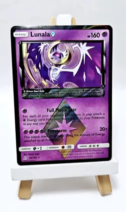 Lunala Prism 62/156 - Holo Rare - Reverse Holo - LP - Pokemon TCG - Image 1