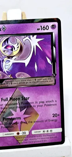 Lunala Prism 62/156 - Holo Rare - Reverse Holo - LP - Pokemon TCG - Image 3