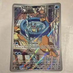 Squirtle Sv07 Stellar Crown Illustration Rare Holo ENG 148/142 - Image 1