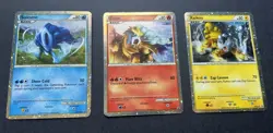 SHINY Raikou, Entei, Suicune PRIME Pokemon Holo Promo - HGSS19 HGSS20 HGSS21 LP - Image 1