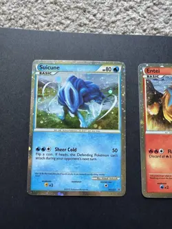 SHINY Raikou, Entei, Suicune PRIME Pokemon Holo Promo - HGSS19 HGSS20 HGSS21 LP - Image 2