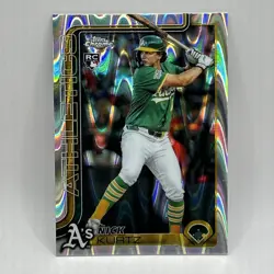Nick Kurtz Rookie Wave Refractor Insert 2025 Topps Chrome Baseball #USC178 Mint - Image 1