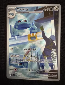 Pokemon TCG Metang 094/086 Chaos Rising Stage 1 Rare Reverse Holo English - Image 1