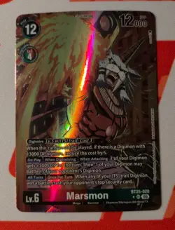 Bandai Digimon Card Game Marsmon BT25-020 (Alt) Foil Mega Lv.6 English Digimon - Image 1