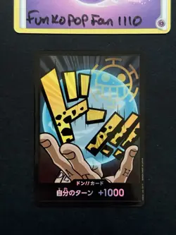 DON !! Card Holo Trafalger D. Water Law ONE PIECE Card The Best PRB-01 Japanese - Image 1