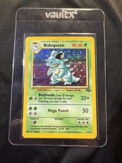 Pokemon TCG Nidoqueen Jungle Holo Card 7/64 Unlimited Rare LP Foil - Image 1