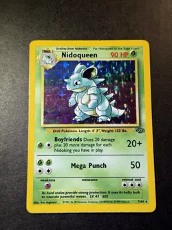 Pokemon TCG Nidoqueen Jungle Holo Card 7/64 Unlimited Rare LP Foil - Image 2