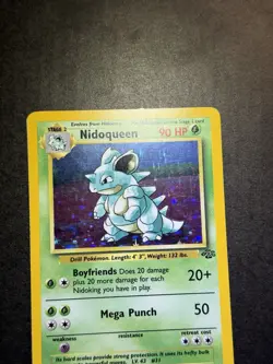 Pokemon TCG Nidoqueen Jungle Holo Card 7/64 Unlimited Rare LP Foil - Image 3
