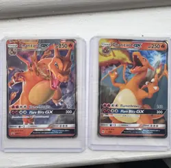 2x Bundle | Charizard GX SM211 Promo & GX 9/68 Hidden Fates Holo Pokemon Cards - Image 1