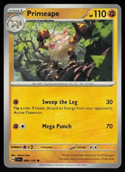 Primeape 099/191 Common Surging Sparks Pokemon Near Mint - Image 1