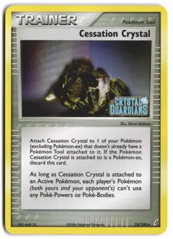 Cessation Crystal 74/100 Uncommon Crystal Guardians Pokemon NM - Image 1