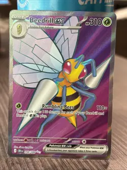 Pokemon TCG Beedrill EX Full Art Chaos Rising English 098/086 NM - Image 1