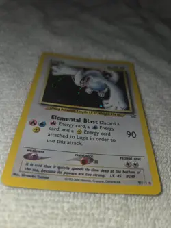 Vintage Pokemon 2000 Neo Genesis Lugia holofoil rare pokemon card 9/111 tcg ccg - Image 4