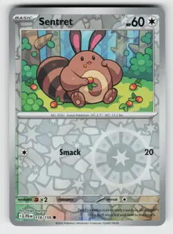 Sentret 118/159 Journey Together C Reverse Holo NM/M Pokemon - Image 1