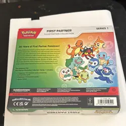 Pokemon TCG First Partner Illustration Collection Series 1 Box 3 Promo + Sticker - Image 3