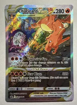 Pokemon Sword & Shield Charizard VSTAR SWSH262 Promo Holo Full Art 280 HP - Image 1