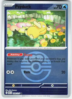 Psyduck (Love Ball) 039/217 Holo Common Ascended Heroes Pokemon Reverse Holo NM - Image 1