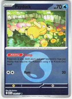 Psyduck (Energy Symbol Pattern) 039/217 Ascended Heroes Pokemon Reverse Holo NM - Image 1