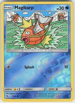 Magikarp 15/68 Common Hidden Fates Pokemon Reverse Holo NM - Image 2
