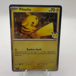 Pikachu 051/162 - Pokemon Day 2026 Stamped 30th Anniversary Cosmos - Near Mint - Image 1
