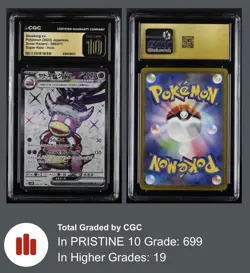 CGC Pristine 10 Slowking ex 086/071 Japanese Pokemon Snow Hazard Super Rare - Image 3