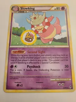 Pokemon TGC 2011 Call of Legends Slowking 32/95 Rare Regular card in Near Mint - Image 2