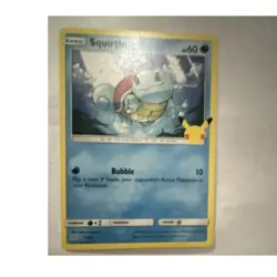 The Pokemon Squirtle 017/025 McDonald's 25th Anniversary Holo Promo 60HP Eng - Image 1