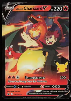 Lance's Charizard V SWSH133 Holo Sword & Shield Promo Pokemon English NM - Image 1