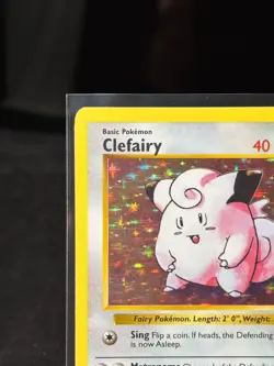 1999 Pokemon TCG Clefairy Base Set Shadowless Holo Rare 5/102 Vintage - Image 2