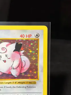 1999 Pokemon TCG Clefairy Base Set Shadowless Holo Rare 5/102 Vintage - Image 3