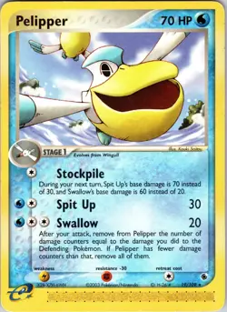 Pelipper 19/109 Ruby and Sapphire Pokemon MP Normal - Image 1