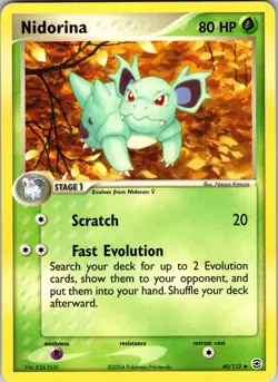 Nidorina 40/112 FireRed & LeafGreen Pokemon TCG NM Normal - Image 1