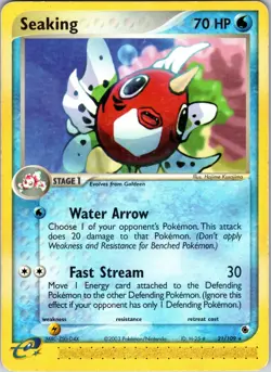 Seaking 21/109 Ruby and Sapphire Pokemon MP Normal - Image 1