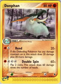 Donphan 17/109 Ruby and Sapphire Pokemon MP Normal - Image 1