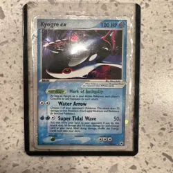 Pokemon Kyogre ex 94/101 EX Hidden Legends EX Water 100 HP English Hikaru Koike - Image 1