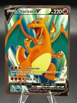 Pokemon Charizard V Full Art Holo 153/172 Brilliant Stars 2022 TCG NM Near Mint - Image 1
