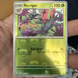 Accelgor 009/086 Master Ball White Flare Pokemon Near Mint - Image 1