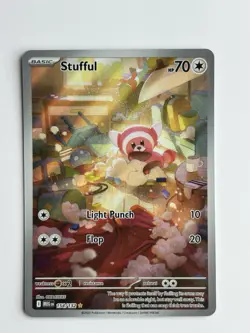 Pokemon Stufful 154/132 Illustration Rare IR Holo Mega Evolution Near Mint - Image 1