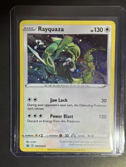 Pokemon Company Pokemon TCG Rayquaza SWSH Promo Holo SWSH029 Basic HP130 - Image 1