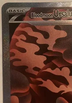 2025 Prismatic Evolutions Bloodmoon Ursaluna EX Holo Secret Rare SAR #168/131 - Image 4